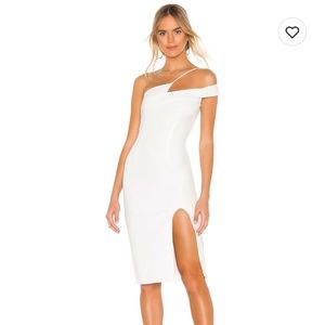 Superdown Asymmetric Midi dress